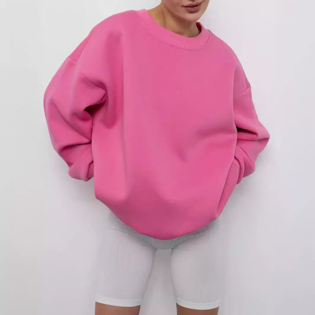 Women's casual sweatshirt with wide shoulders and soft lining Lune London