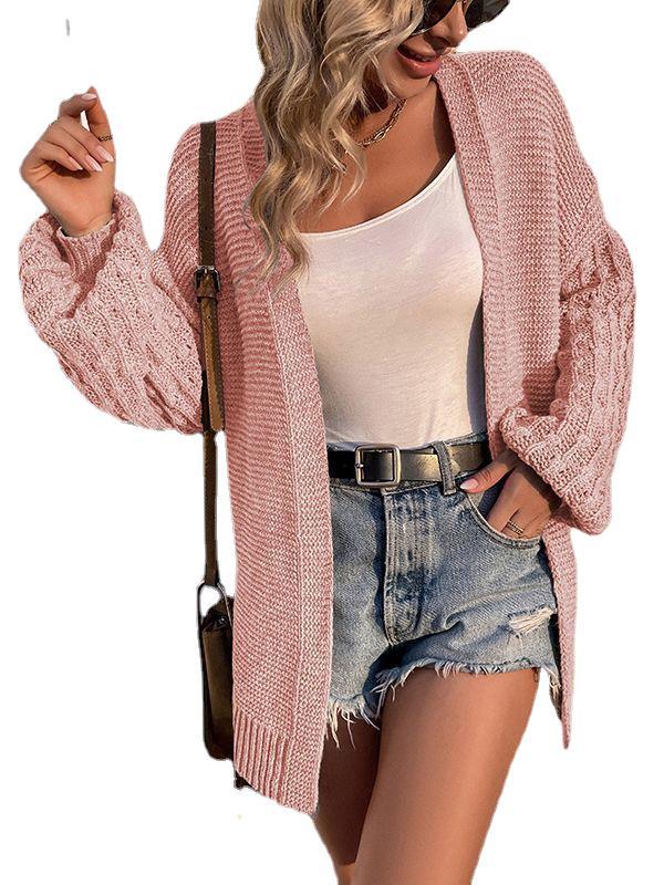 Oversized knitted jacket for women with structured design Lune London