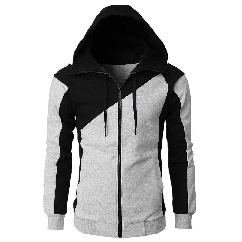 Sporty hooded jacket for men with contrasting color accents Lune London