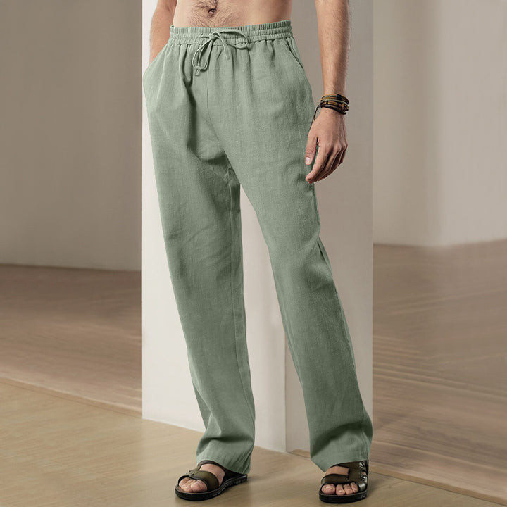 Casual men's pants with elastic waist and practical pockets Lune London