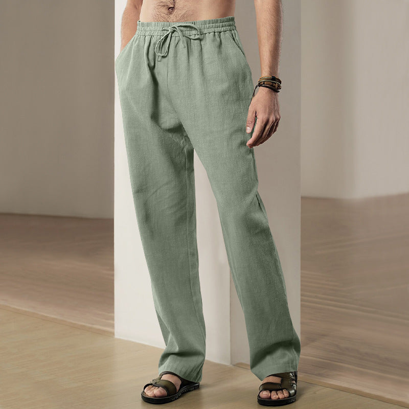 Men's relaxed leisure pants with elastic waistband and practical pockets Lune London