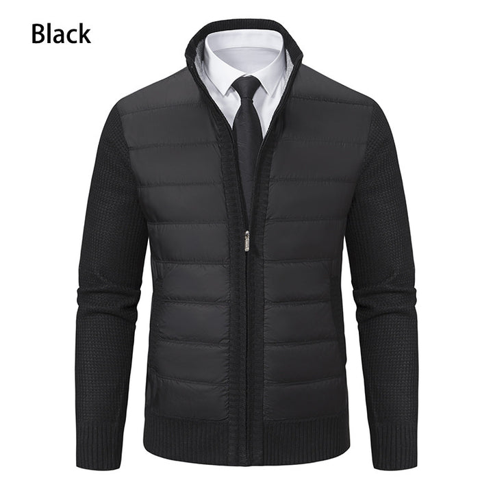 Hybrid sports jacket for men with moisture-regulating material and modern knit design Lune London