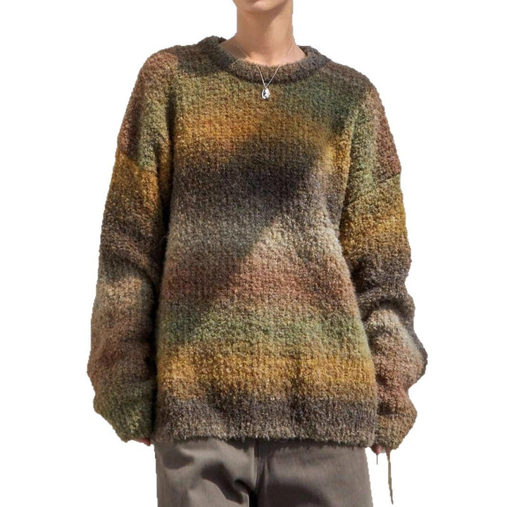 Women Oversized Sweater with Modern Gradient and Soft Material Lune London