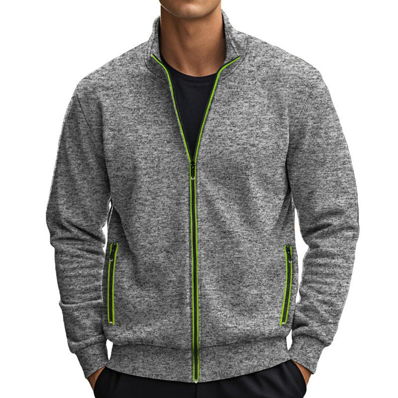 Sport leisure jacket for men with high collar and zip pockets Lune London