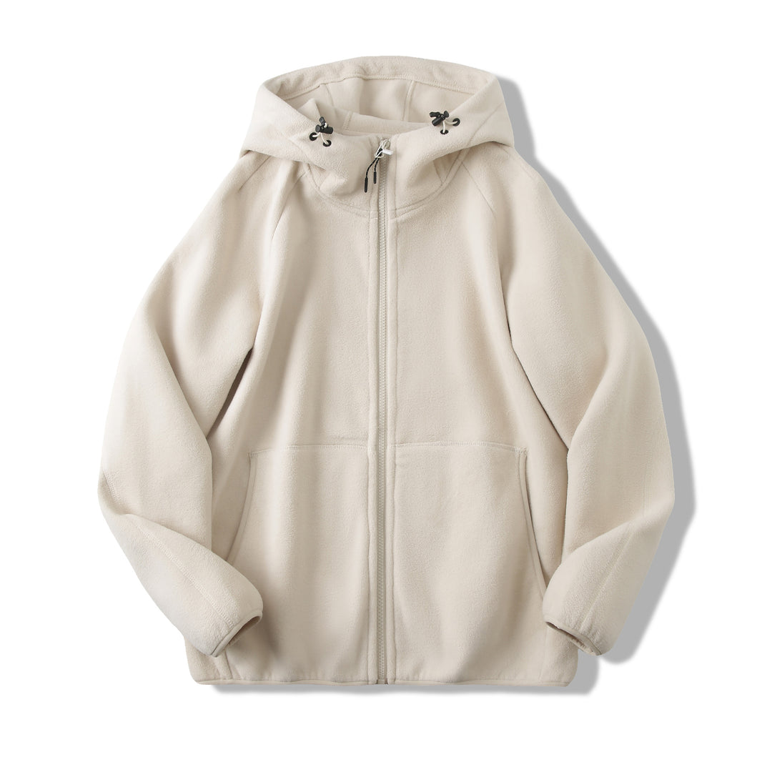 Veste en polaire pour femmes avec un design de capuche innovant et des poches pratiques Chic & Stil