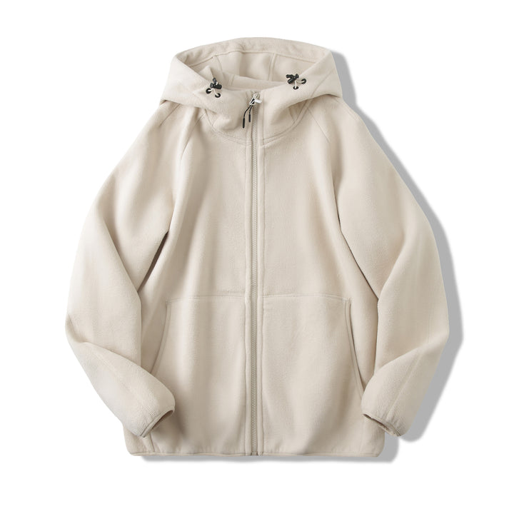 Veste en polaire pour femmes avec un design de capuche innovant et des poches pratiques Chic & Stil