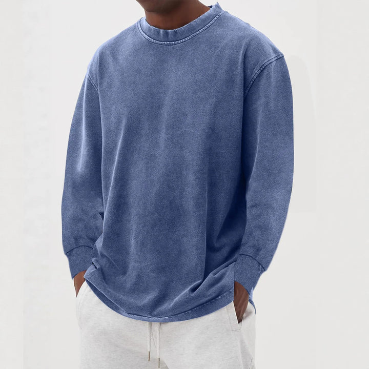 Casual oversized sweater for men in pleasant cotton blend Lune London