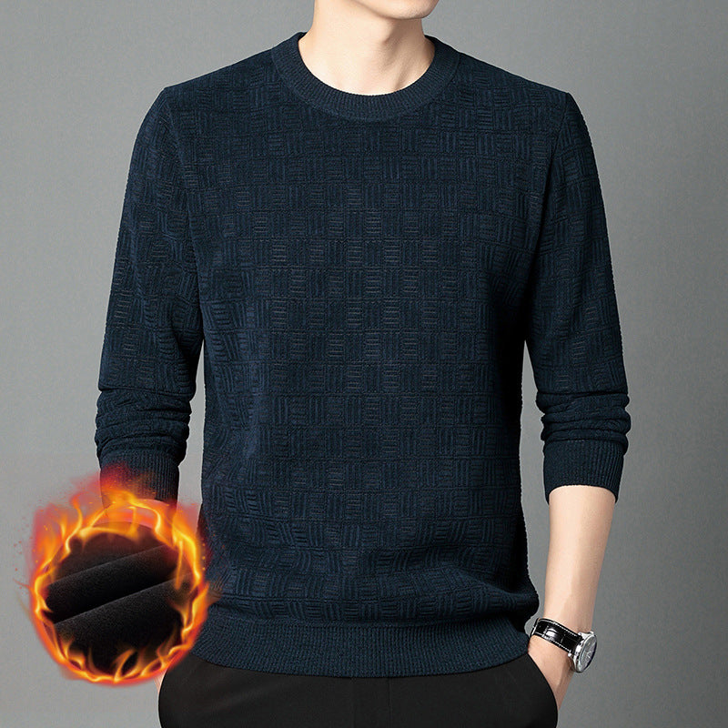 Comfortable knitted sweater for men with a unique structure Lune London
