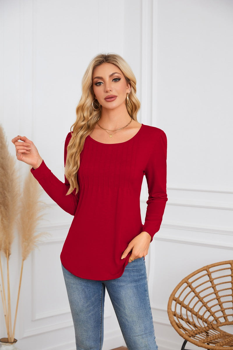 Elegant and comfortable women's blouse with ribbed structure Lune London