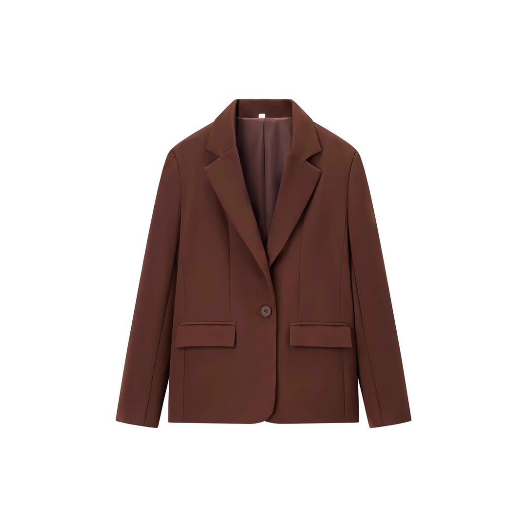 Ladies elegant suit set with fitted blazer and wide trousers Lune London