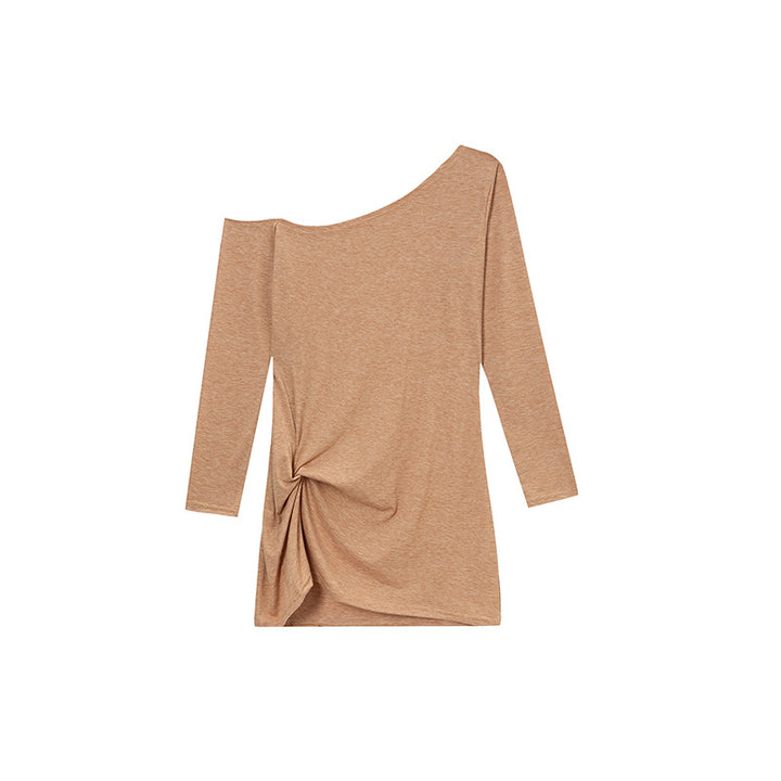 Ladies Off-Shoulder Bow Long Sleeve Top Lune London