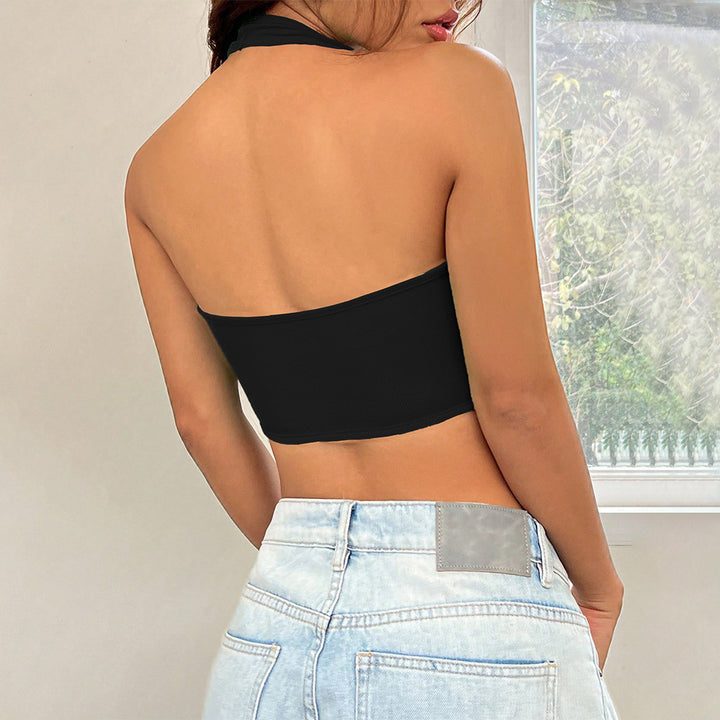 Chic & Stil trendy ribbed design short top for women