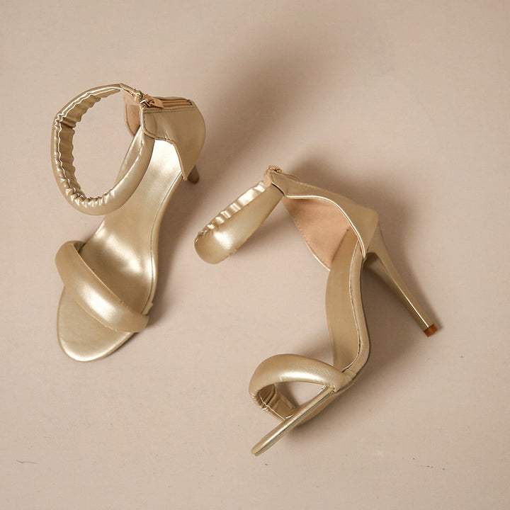 Ladies Elegant High Heels Sandals with Soft Strap and Modern Chic Design