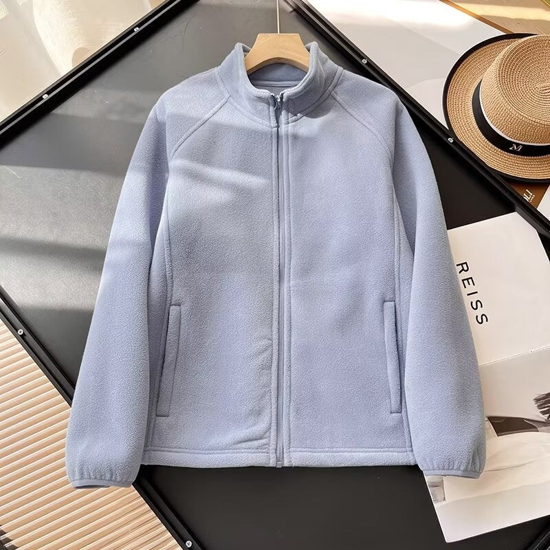 Veste en polaire cosy pour femmes avec col montant Chic & Stil