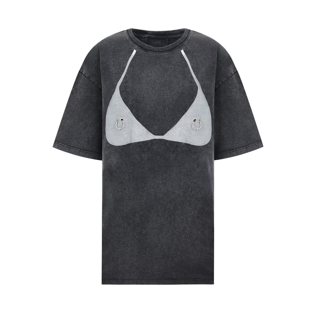 Women's t-shirt with unique bikini print Lune London