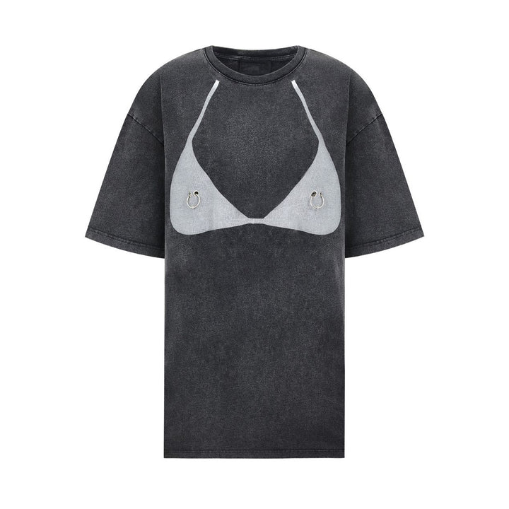 Women's t-shirt with unique bikini print Lune London