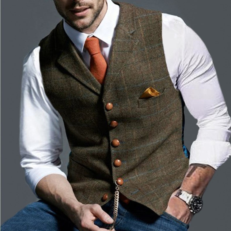 Men's stylish elegant vest in fine fabric Lune London
