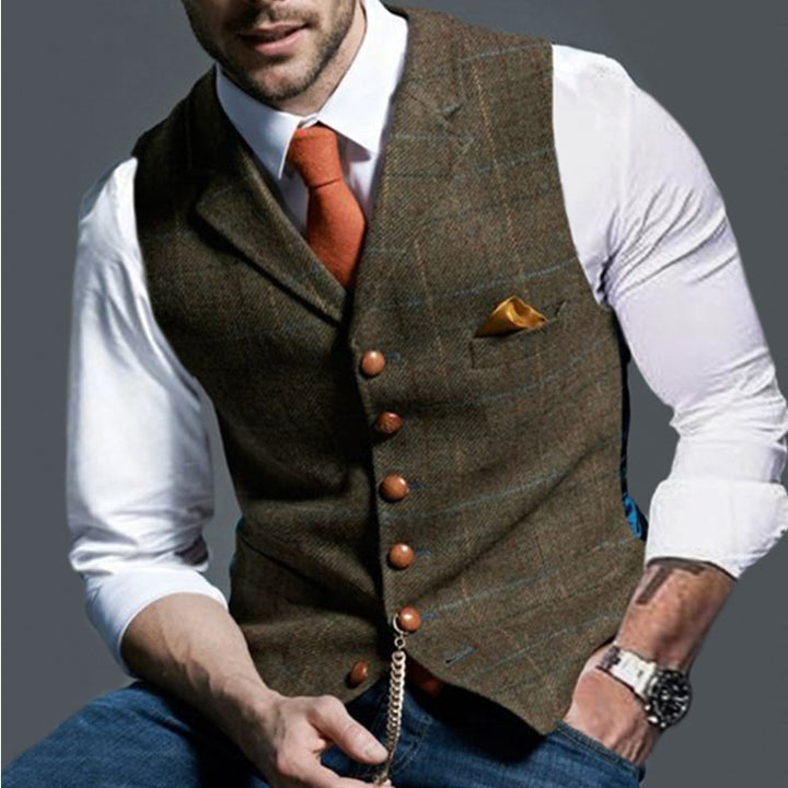 Men's stylish elegant vest in fine fabric Lune London