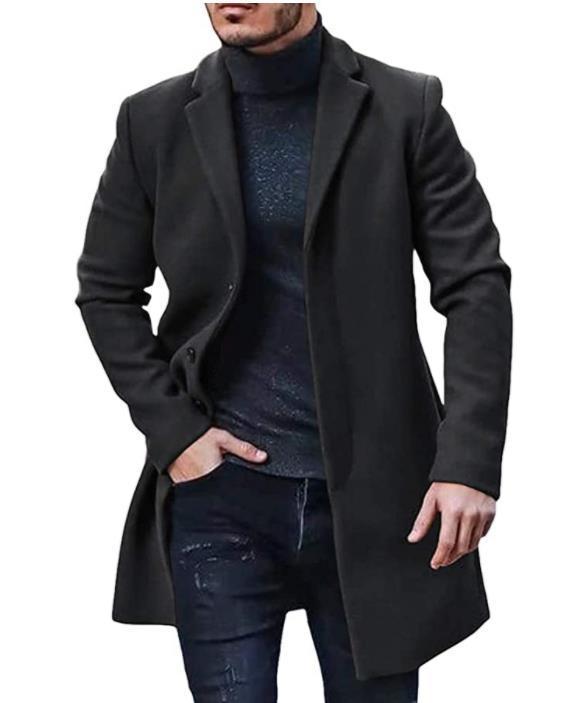 Elegant wool coat for men with classic cut Lune London