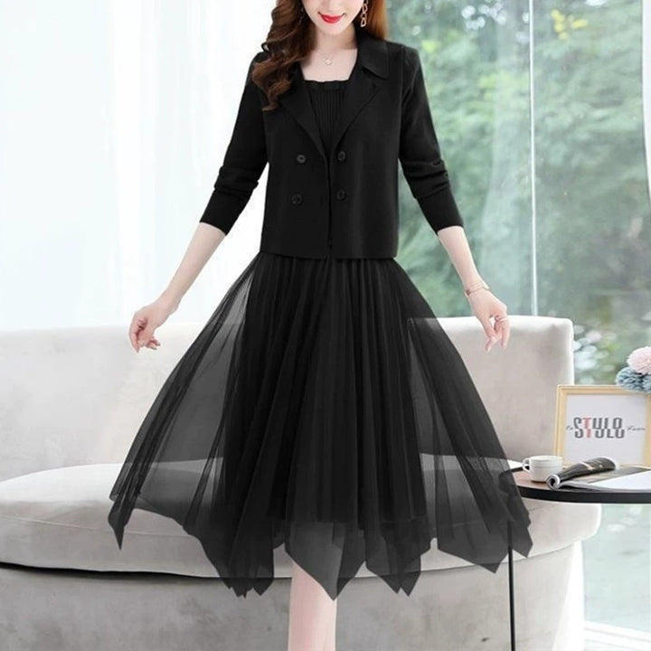 Ladies Elegant tulle dress with matching blazer Lune London