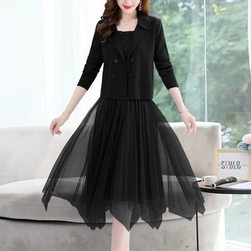Ladies Elegant tulle dress with matching blazer Lune London
