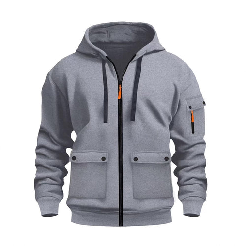 Functional hooded jacket for men with multiple pockets Lune London