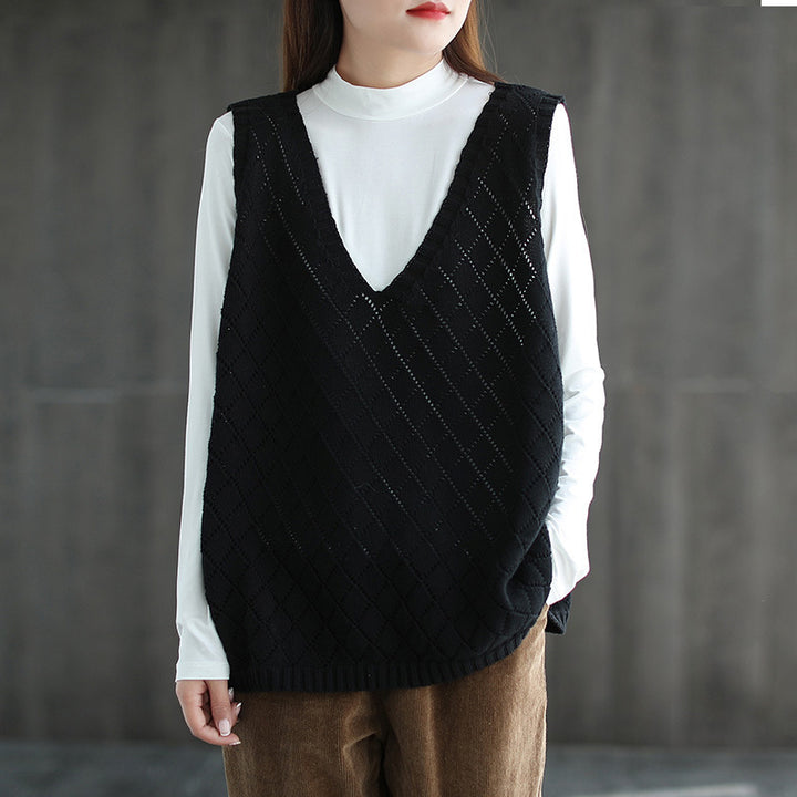 Ladies knitted vest Lune London