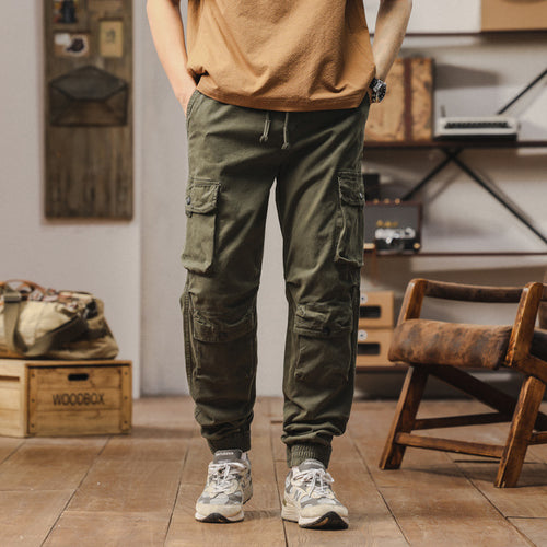 Pantalon cargo confortable pour hommes avec poignets élastiques Lune London