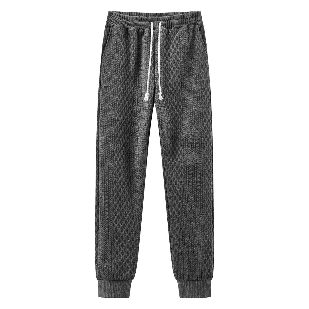Comfortable sweatpants for men with an innovative structured design and an adjustable waist Lune London
