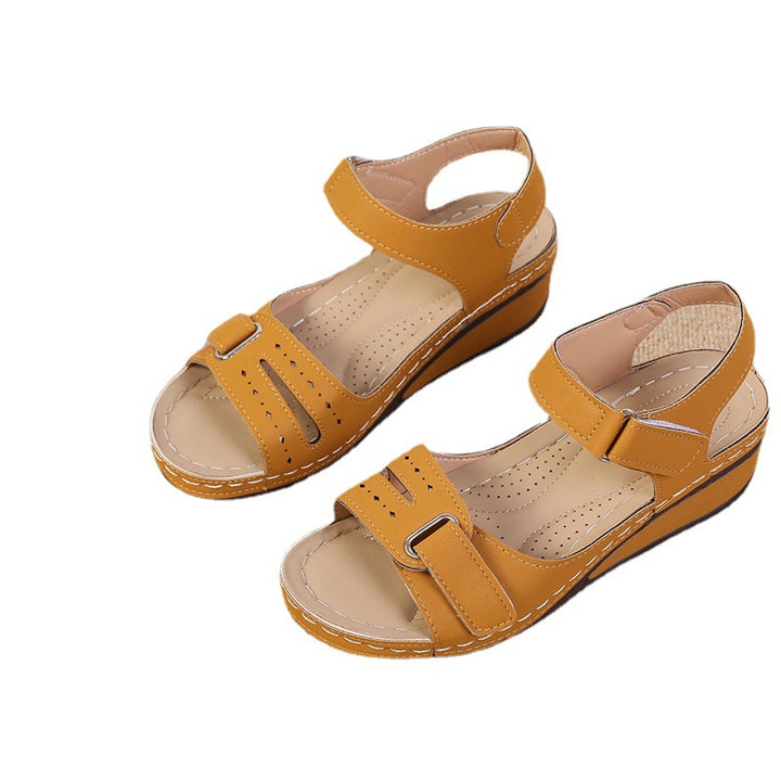 Lune London adjustable comfort wedge sandals for women