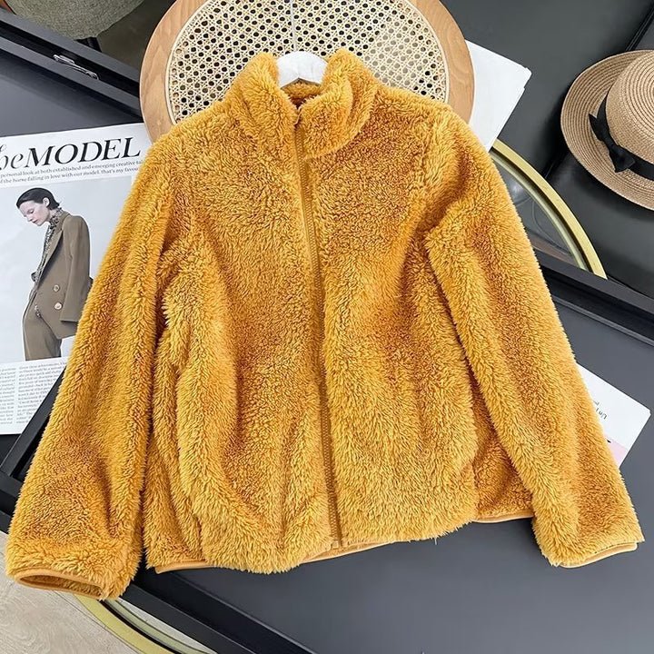 Veste en polaire pour femme avec col haut et doublure intérieure douce Chic & Stil