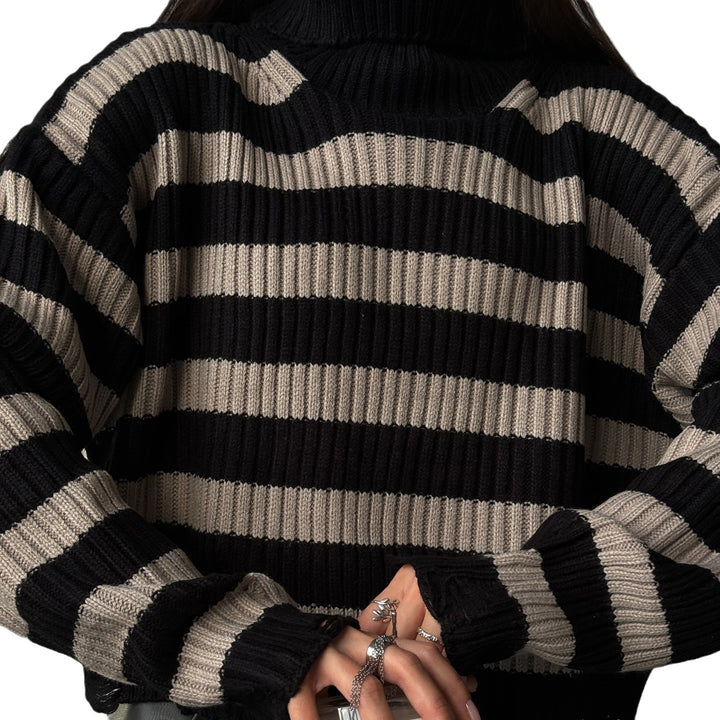 Lune London striped oversized sweater for women