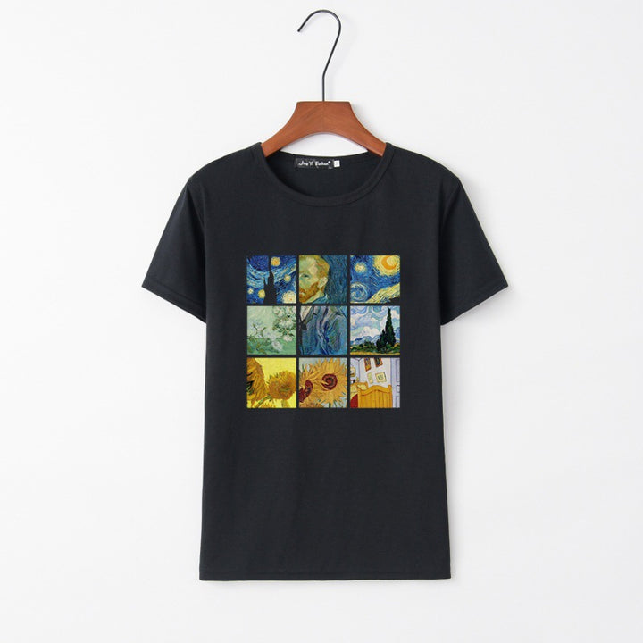 T-shirt femme avec impression artistique créative Chic & Stil