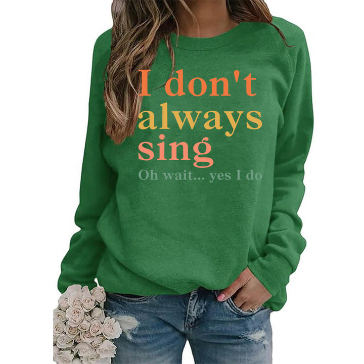 Sweat-shirt pour femmes avec slogan créatif et coupe confortable Chic & Stil