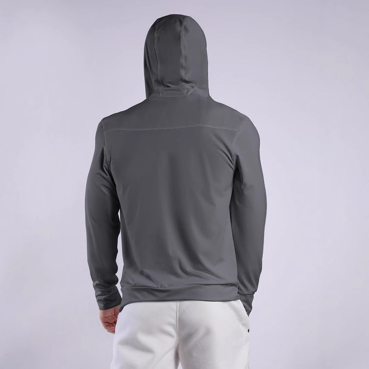 Men's Breathable Training Top with Innovative Hood and Moisture-Regulating Fabric Lune London