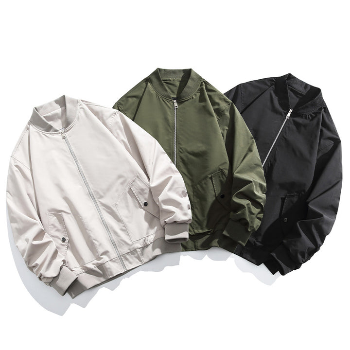 Casual bomber jacket for women with side pockets and zipper Lune London