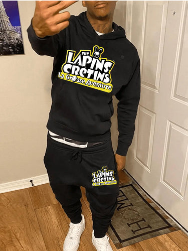 Men's hoodie and jogger set with eye-catching print Lune London
