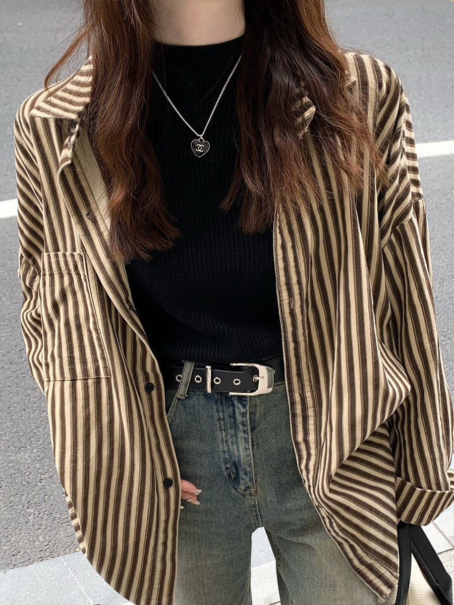 Ladies Elegant Ribbed Sweater with High Collar Lune London