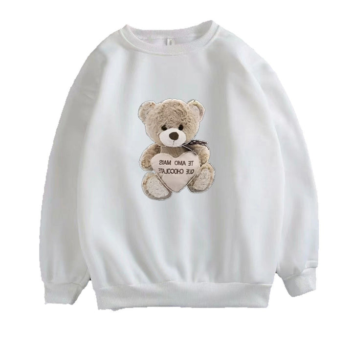 Women's sweatshirt with embroidered bear motif Chic & Stil