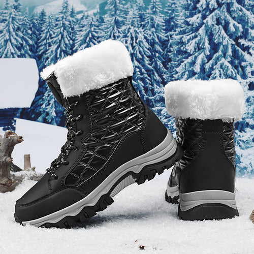 Women’s winter boots lined with non-slip sole and insulating synthetic fur Lune London