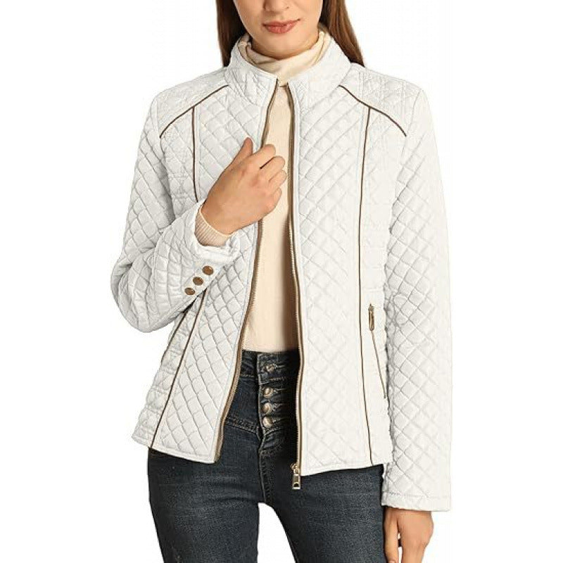 Lune London ladies casual down jacket with high collar