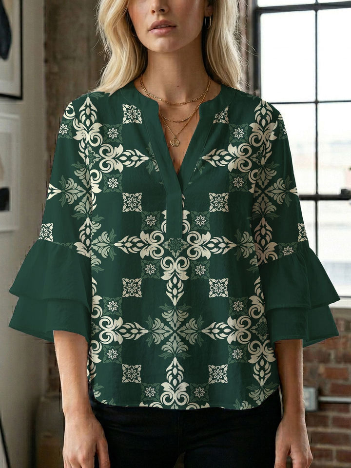 Ladies blouse with beautiful floral design Lune London