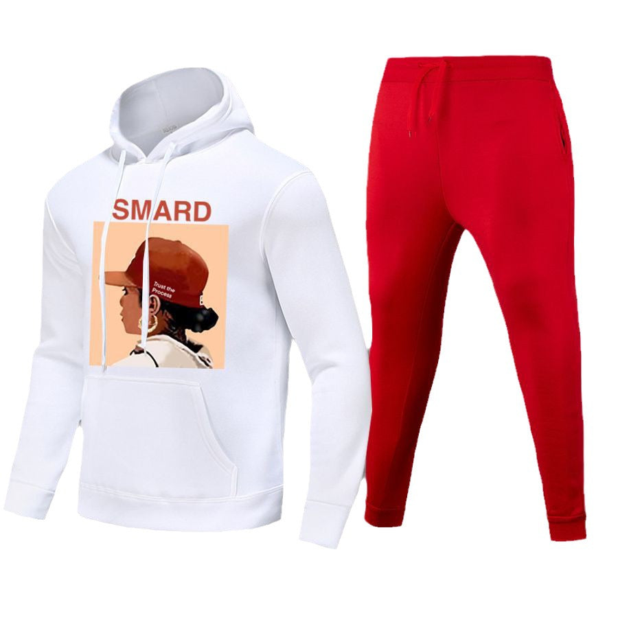 Urban style women’s hoodie and jogger set with creative graphic print Lune London