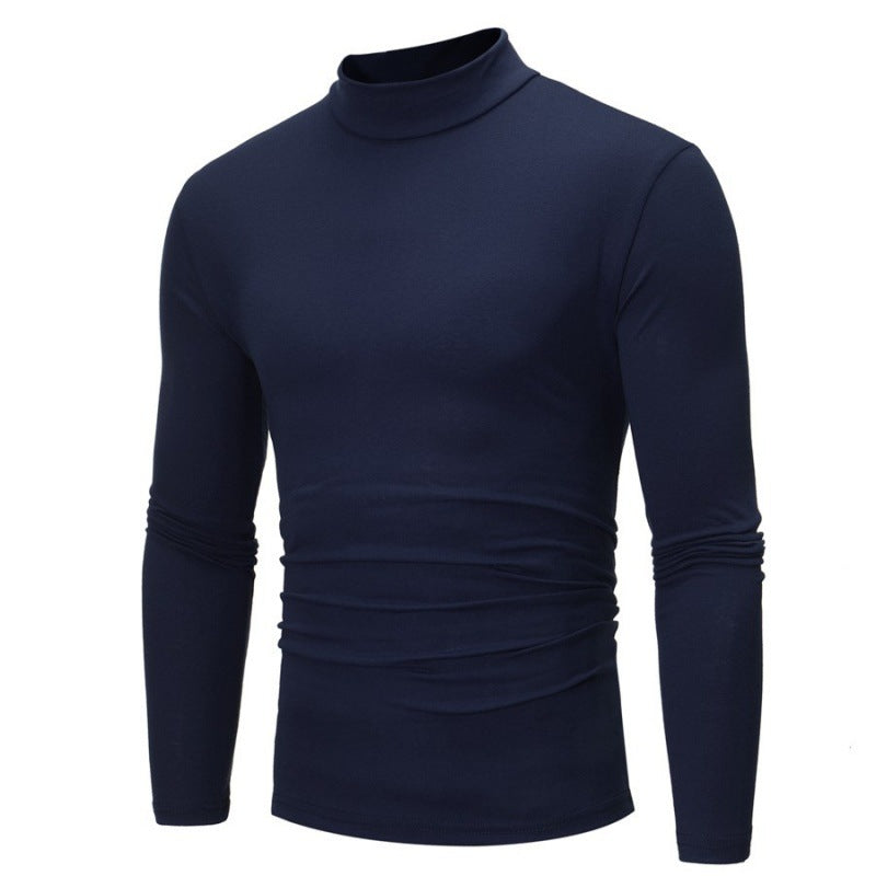 Men's long sleeve turtleneck with a fitted cut and breathable stretch quality Lune London