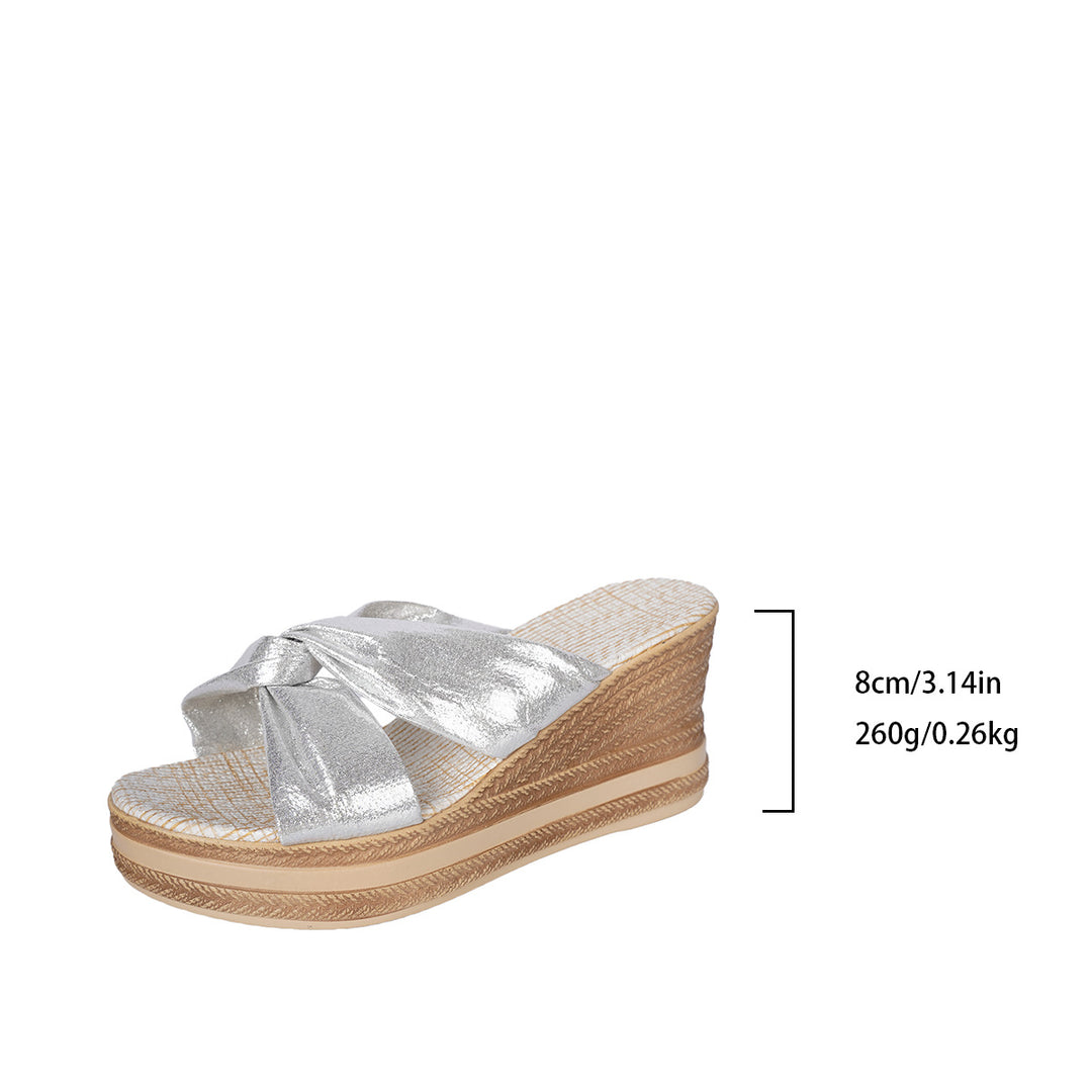 Wedge sandals for women with an elegant design and a comfort sole Lune London