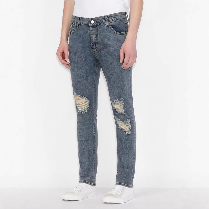 Men's Destroyed Jeans with Stylish Used Look Lune London