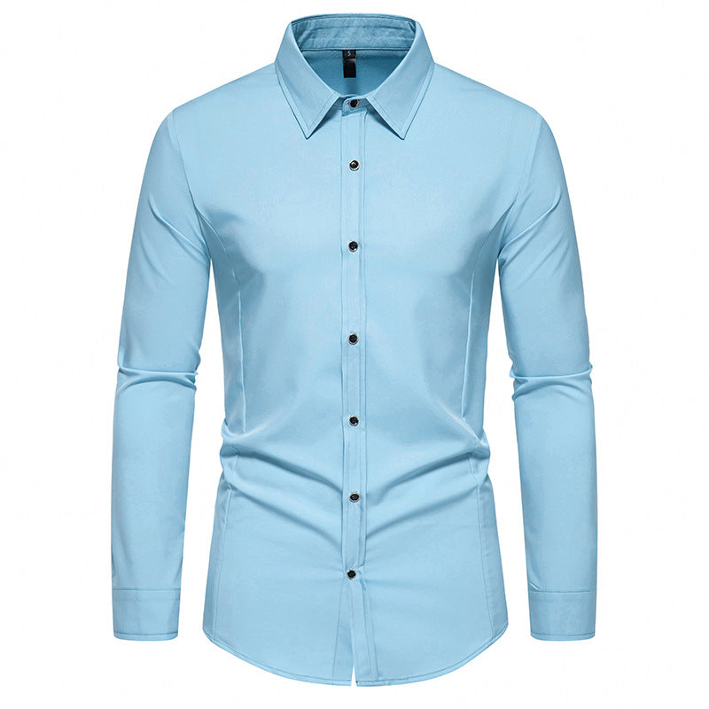 Trendy long sleeve shirt for men with a chic elegant cut Lune London