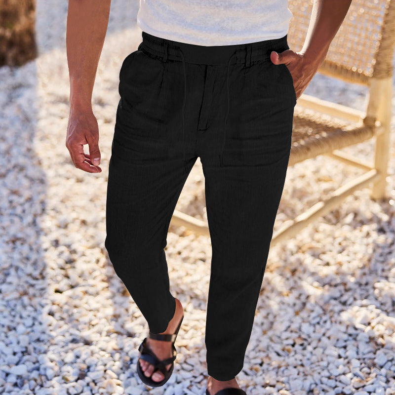 Comfortable chino pants for men with elastic waist and practical pockets Lune London