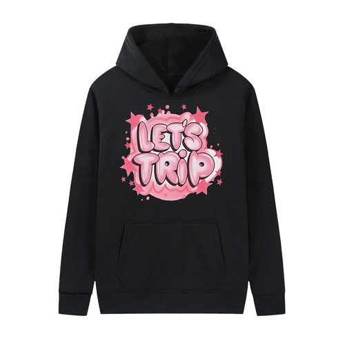 Women's hoodie with stylish graffiti print and comfortable fit Chic & Stil