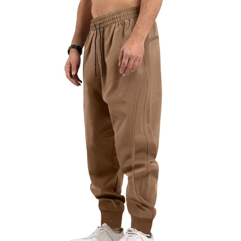 Men's athletic fitness jogging pants with pockets and elastic waistband Lune London